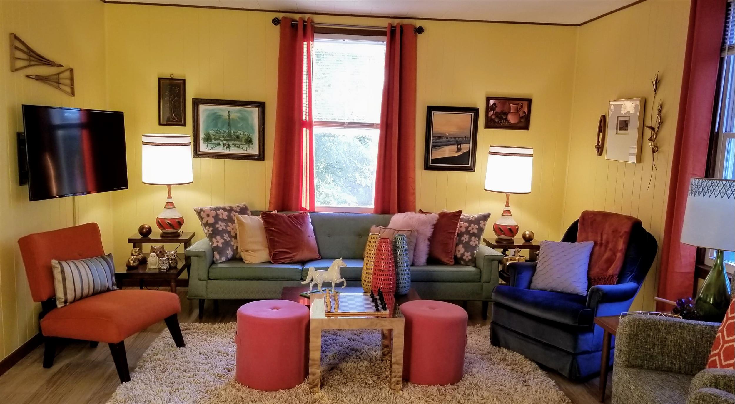 photo of living room of retrohaus